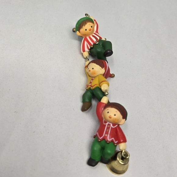 Hallmark Tree-Trimmer Holiday Collection Elfin Antics Vintage 1980's Ornament - Picture 1 of 8